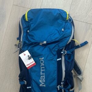 Marmot Navy and Lime Backpack